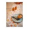 1 CHEMIN DE TABLE TISSU VINTAGE AUTOMNE 28CM X 3M