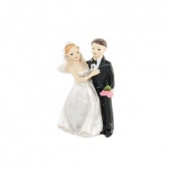 Lotto di 4 figurine mariés in resina 5cmx3cm