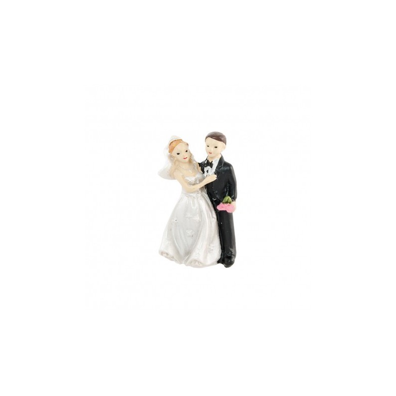 Lotto di 4 figurine mariés in resina 5cmx3cm Lotto di 4 figurine mariés in resina 5cmx3cm