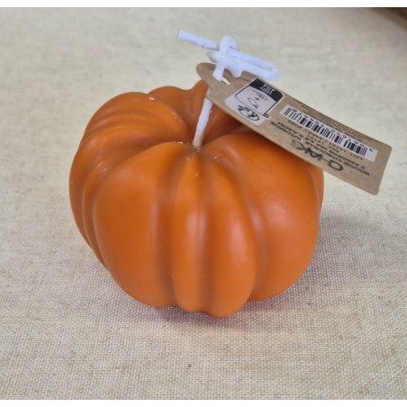 BOUGIES CITROUILLE AUTOMNE ORANGE 6.8CM X 4.6CM