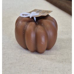BOUGIE CITROUILLE AUTOMNE MARRON 6.8CM X 4.6CM