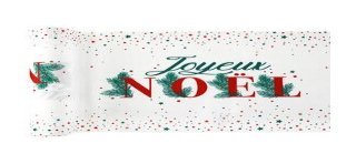 Runner da tavola natalizio in pan di zenzero, 28cmx3 m