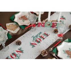 Chemin de table Noël pain d'épices, 28cmx3m
