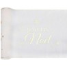 Chemin de table Flocon d'or ivoire, 28cmx2.5m Chemin de table Flocon d'or ivoire, 28cmx2.5m