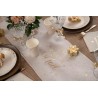 Chemin de table Flocon d'or ivoire, 28cmx2.5m Chemin de table Flocon d'or ivoire, 28cmx2.5m