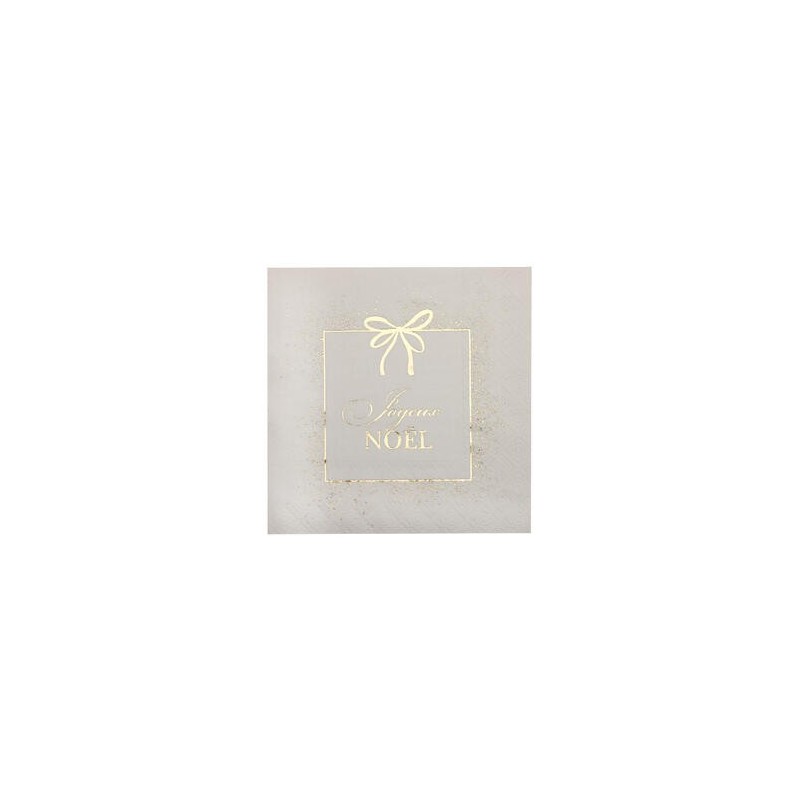 10 Serviettes Ornement Etincelant, 33x33cm Ivoire 10 Serviettes Ornement Etincelant, 33x33cm Ivoire