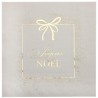 10 Serviettes Ornement Etincelant, 33x33cm Ivoire 10 Serviettes Ornement Etincelant, 33x33cm Ivoire