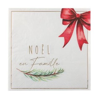 10 Serviettes Cadeau enchanté, 33x33cm