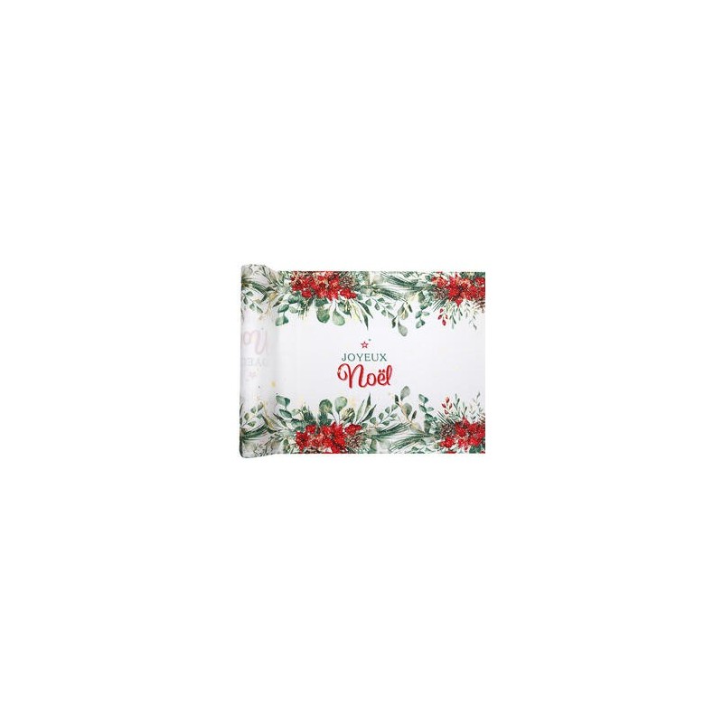 Runner da tavolo con bouquet invernale, 27 cm x 3 m Runner da tavolo con bouquet invernale, 27 cm x 3 m