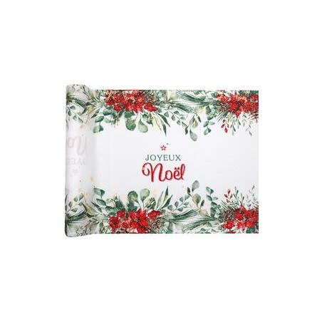  Chemin de table Bouquet d'hiver, 27cmx3m