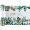 Runner da tavolo in cotone verde, 28 cm x 3 m Runner da tavolo in cotone verde, 28 cm x 3 m
