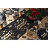 Runner da tavolo Happy New Year, 28 cm x 5 m, nero/oro Runner da tavolo Happy New Year, 28 cm x 5 m, nero/oro