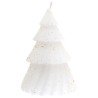 Candela elegante in abete bianco/oro