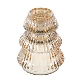 Kleiner goldener Kerzenhalter in Baumform