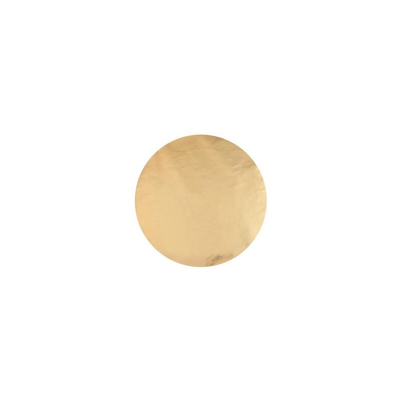 6 Sets de table brillant or diam. 34cm