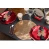 6 Sets de table brillant or diam. 34cm