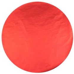 6 Sets de table brillant rouge diam. 34cm