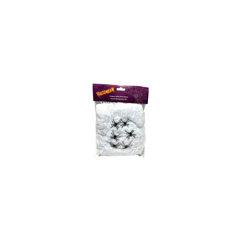 Ragnatela bianca incl. 6 ragni 100g Ragnatela bianca incl. 6 ragni 100g
