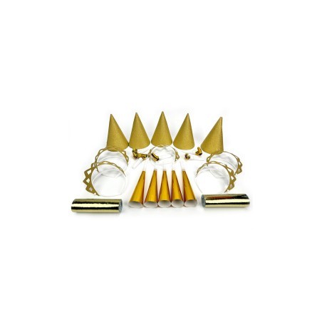 Glitzer/Gold Partytüte für 10 Personen