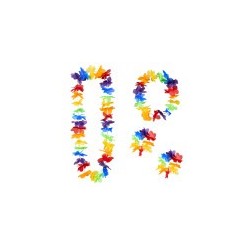 Set hawaiano 1 fascia per capelli 1 collana 2 braccialetti con fiori