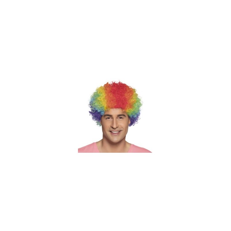 Parrucca mista multicolore pop Parrucca mista multicolore pop