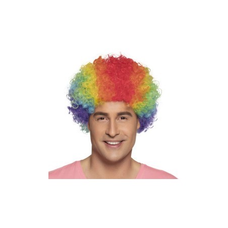 Parrucca mista multicolore pop