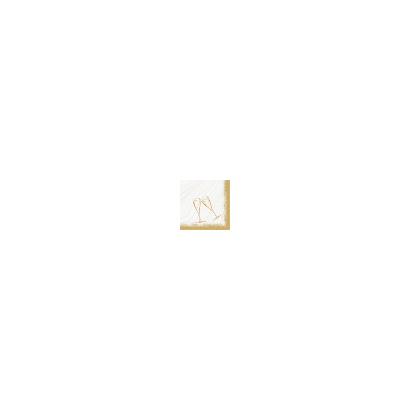 60 Serviettes Bio Dunisoft 40 x 40 cm Sparkly cheers white 60 Serviettes Bio Dunisoft 40 x 40 cm Sparkly cheers white