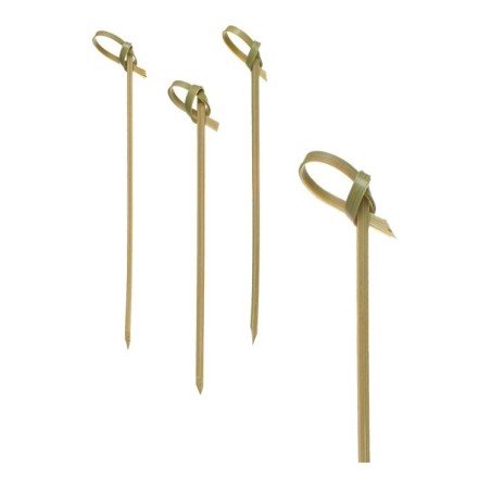 250 piques apéritifs noeud pure en bambou, longeur 6 cm