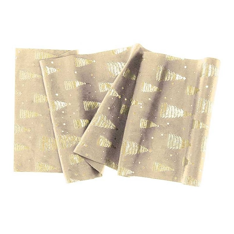 Goldtanne Tischläufer 28 x 300 cm elfenbein