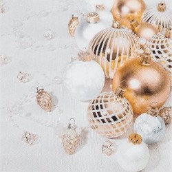 20 serviettes 33x33cm Golden Glory