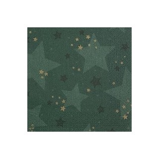 20 tovaglioli 33x33cm stella verde