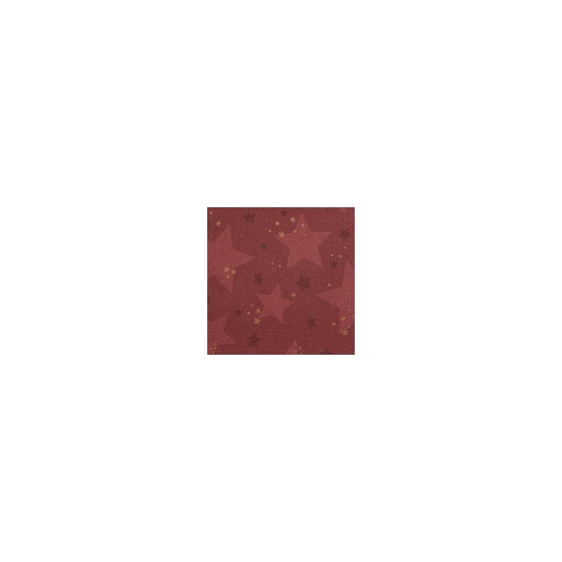 20 serviettes 33x33cm étoile rouge 20 serviettes 33x33cm étoile rouge