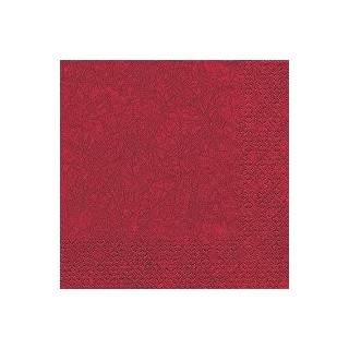 20 Serviettes 40x40cm Modern Bordeaux