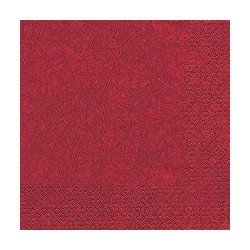 20 Servietten 40x40cm Modern bordeaux