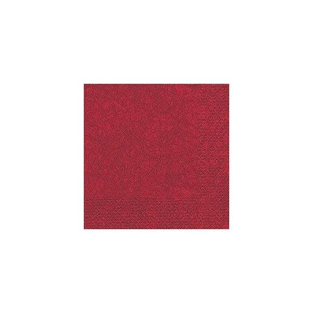 20 Servietten 40x40cm Modern bordeaux