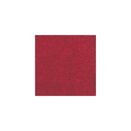 20 Serviettes 40x40cm Modern Bordeaux
