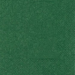 20 Servietten 40x40cm Modern Dunkelgrün