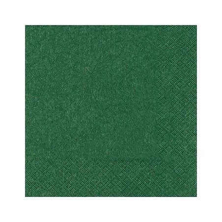 20 tovaglioli 40x40cm verde scuro moderno