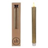 Lot de 2 bougies LED en paraffine dorée 2,1 x 25 cm Lot de 2 bougies LED en paraffine dorée 2,1 x 25 cm