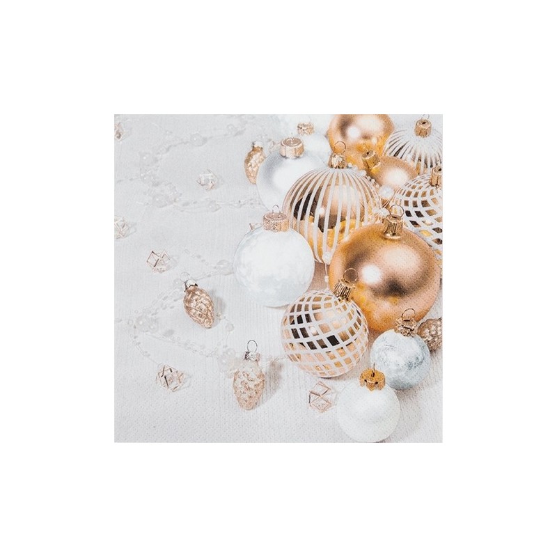 20 serviettes 33x33cm Golden Glory