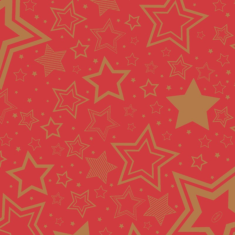 12 Dunisoft Bio-Servietten 40x40cm Holiday Star Red