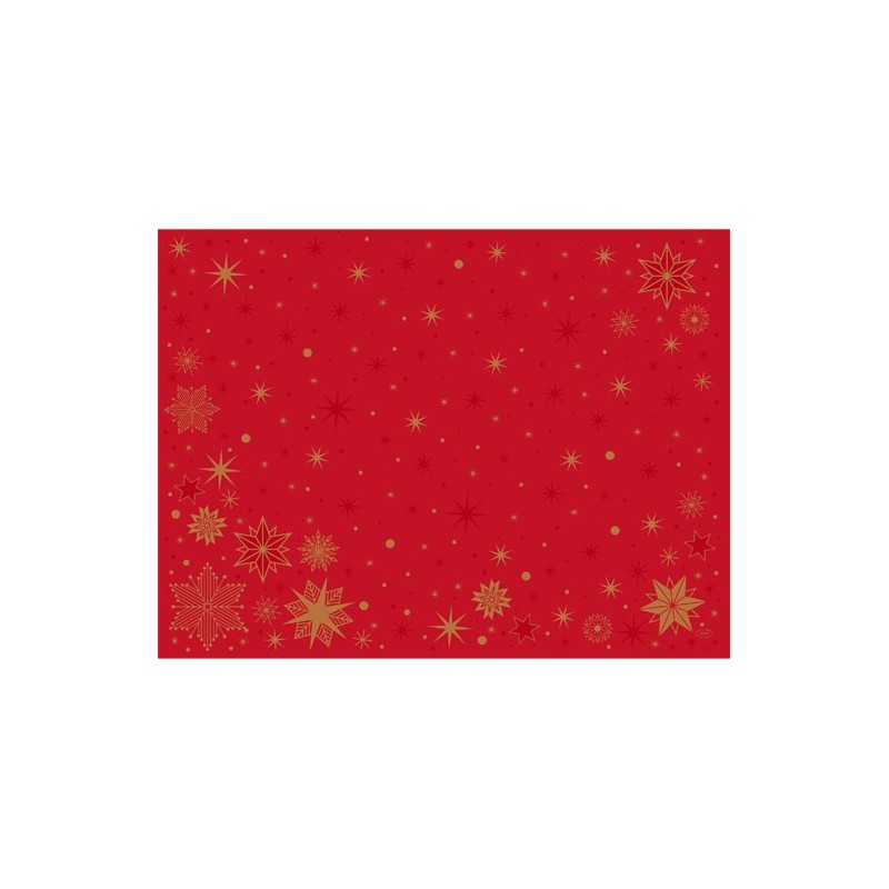 10 Bio-Tischsets aus Dunicel, 30 x 40 cm, Stargazing Red