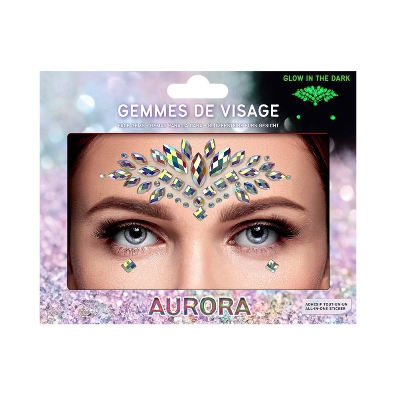 AURORA GLOW IN THE DARK Gesichtsschmuck