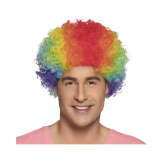 Parrucca mista multicolore pop