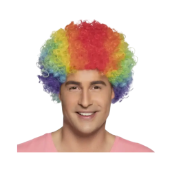 Parrucca mista multicolore pop