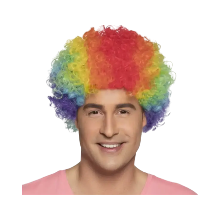 Parrucca mista multicolore pop