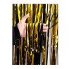 Tenda con frange metalliche, bicolore Nero/oro