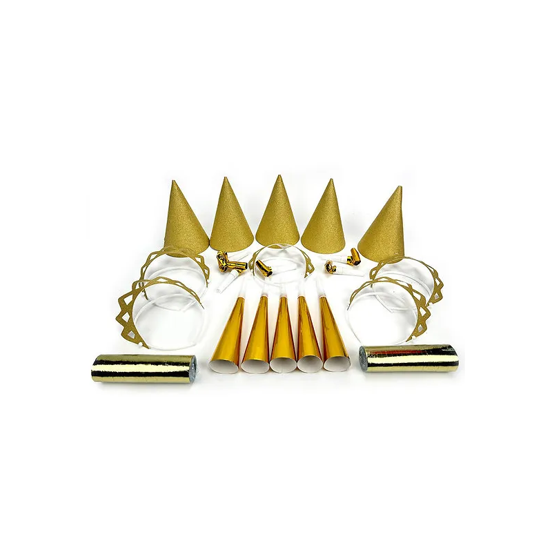 Glitzer/Gold Partytüte für 10 Personen