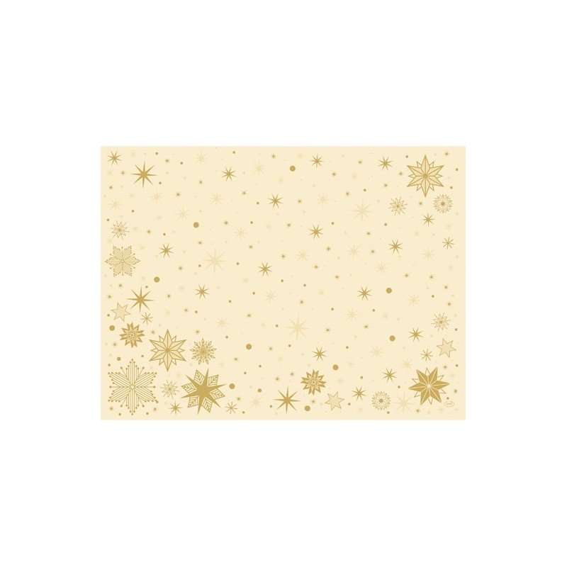 10 Bio-Tischsets von Dunicel, 30 x 40 cm, Sternenhimmel-Creme