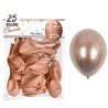 Sachet de 25 ballons chromé cuivre 30 cm